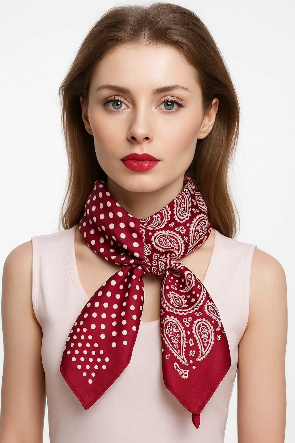 Vintage Rouge Velvet Scarf