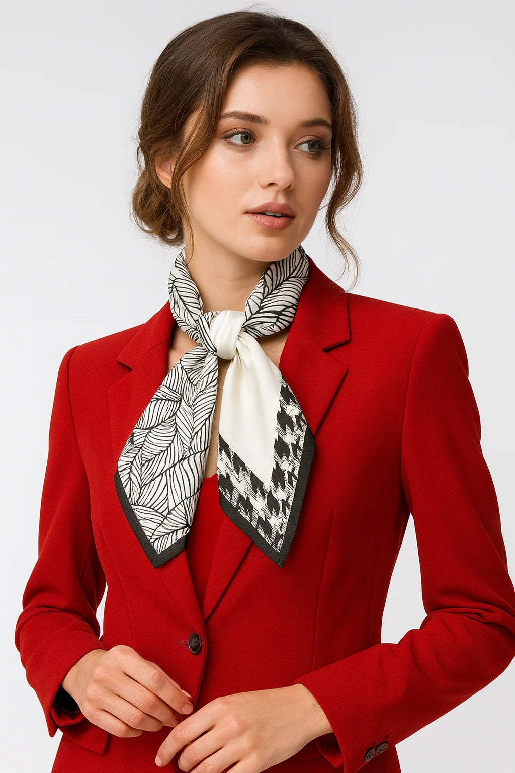 Monochrome Muse Printed Scarf