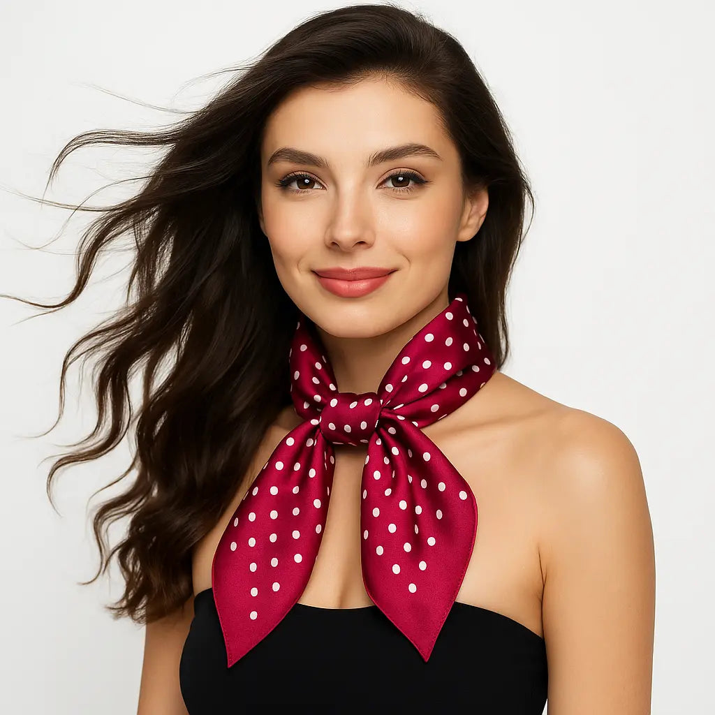 Chérie Dot Silk Scarf
