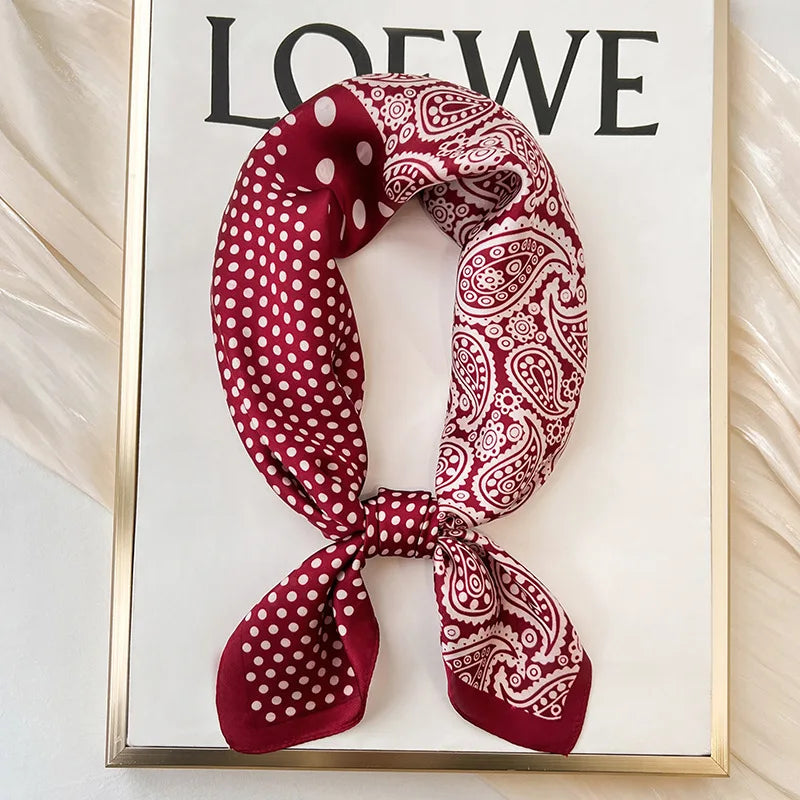 Vintage Rouge Velvet Scarf