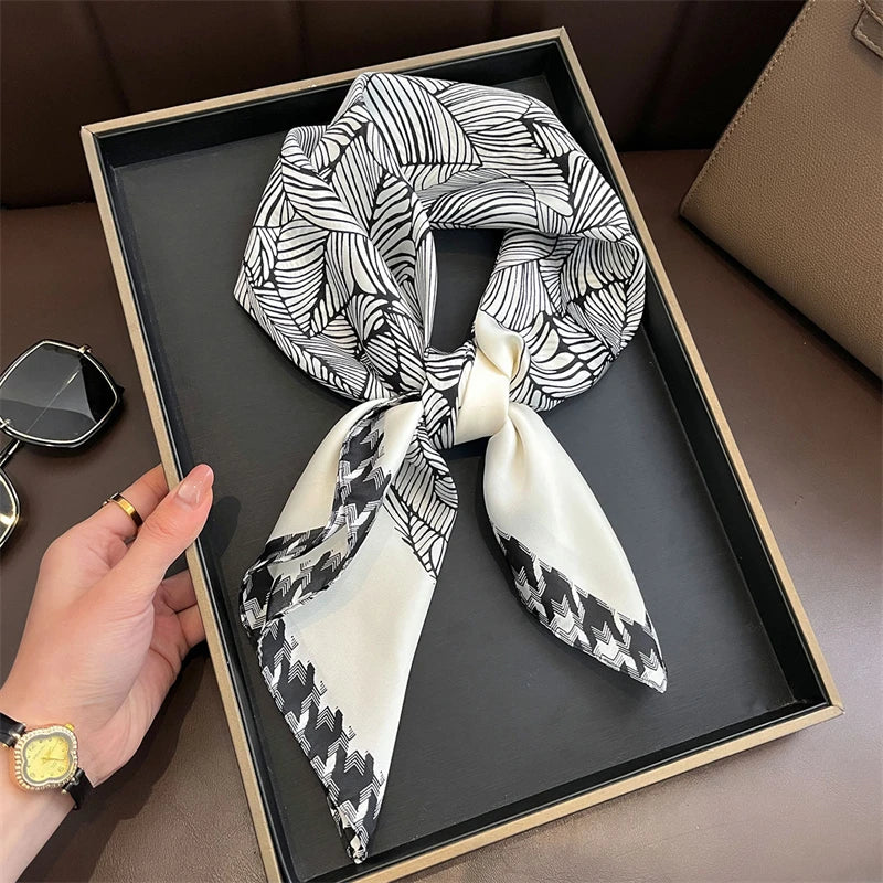 Monochrome Muse Printed Scarf