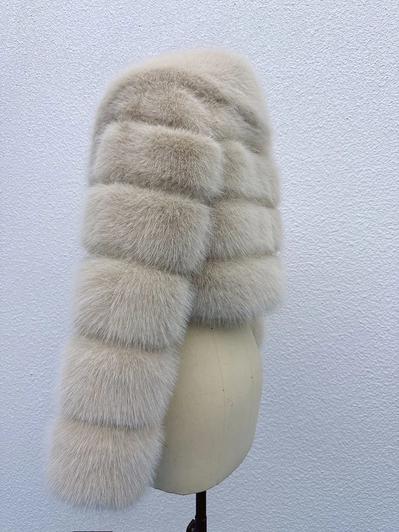 Cropped Faux Fur Coat
